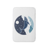 ブルーホエールドリーム バスマット (正面縦)