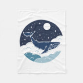 ブルーホエールドリーム フリースブランケット (正面)