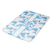 ブルーホエールネーム海シービーチ バスマット (アングル)