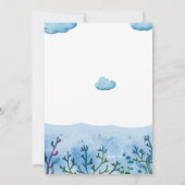 ブルーホエールバースデーパーティーへの招待 招待状 (裏面)