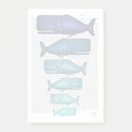 ブルーホエールファミリー ポストイット (正面)