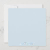 ブルーホエールフォトキッズ – 誕生日招待状 招待状 (裏面)