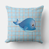 ブルーホエールプライド木綿枕 クッション (正面)