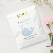 ブルーホエールベビーシャワーパーティー好意バッグ フェイバーバッグ (封をした状態)