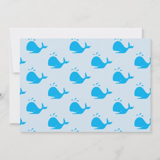 ブルーホエールボーイズ写真誕生日パーティー 招待状 (裏面)