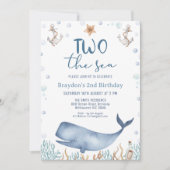 ブルーホエールボーイズ2海の第2の誕生日 招待状 (正面)