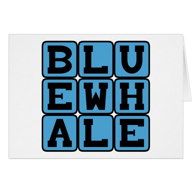 ブルーホエールマリン哺乳動物 (正面横)