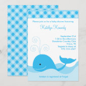 ブルーホエール招待状 招待状 (正面/裏面)