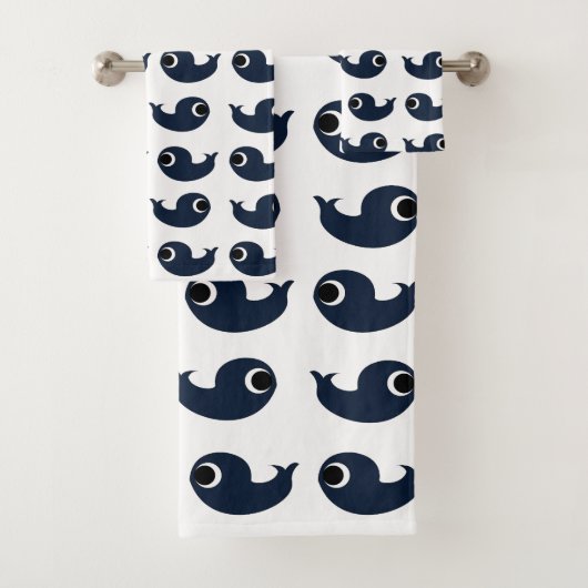 ブルーホエール海コースタルデコール バスタオルセット (インサイチュ)