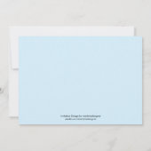 ブルーホエール1日誕生日招待状 招待状 (裏面)