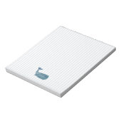 ブルーホエー航海のルストライプ ノートパッド (回転)