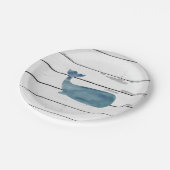 ブルーホエー航海のルビーチシープラップ ペーパープレート (アングル)