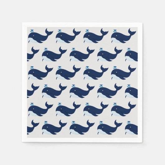 ブルーホエー航海のル スタンダードカクテルナプキン (正面)