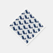 ブルーホエー航海のル スタンダードカクテルナプキン (角)