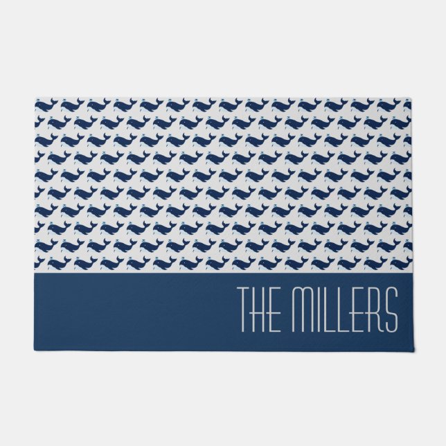 ブルーホエー航海のル ドアマット (正面)