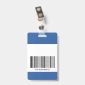 ブルーホスピタルナース医療従業者写真会社 バッジ (裏面 (クリップ付))