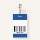 ブルーホスピタルナース医療従業者写真会社 バッジ (裏面クリップ)