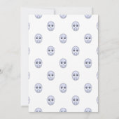 ブルーホッケーテーマ誕生日パーティー招待状 (裏面)