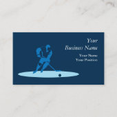 ブルーホッケープレーヤー 名刺 (正面)