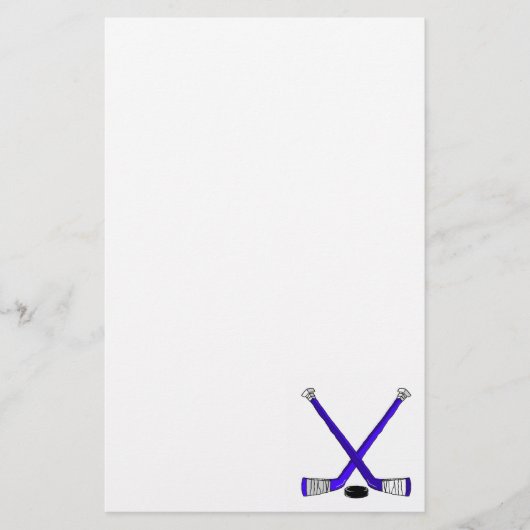 ブルーホッケー 便箋 (正面)