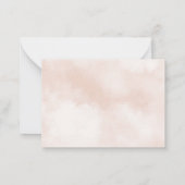 ブルーホットエアバルーンありがとう ノートカード (裏面)