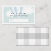 ブルーホットエアバルーンおむつラッフルチケット エンクロージャーカード (正面/裏面)