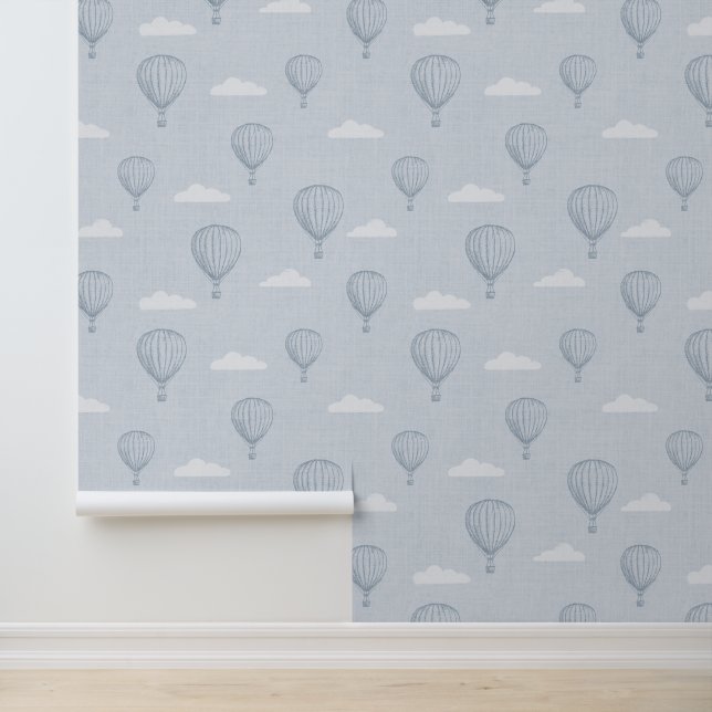 ブルーホットエアバルーンベビー子供部屋 壁紙 (アプリケーション)