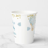 ブルーホットエアバルーンホワイト紙カップ 紙コップ (右)