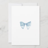 ブルーホットエアバルーンボーイベビーシャワー招待状 招待状 (裏面)