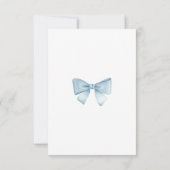 ブルーホットエアバルーンボーイベビーシャワー サンキューカード (裏面)