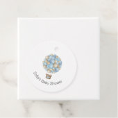 ブルーホットエアバルーンボーイベビーシャワー フェイバータグ (インサイチュ)