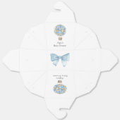 ブルーホットエアバルーンボーイベビーシャワー フェイバーボックス (見開き)