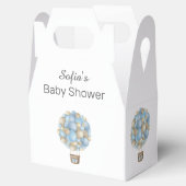 ブルーホットエアバルーンボーイベビーシャワー フェイバーボックス (オープン)