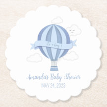 ブルーホットエアバルーンボーイベビーシャワー