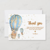 ブルーホットエアバルーンボー サンキューカード (正面)