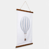 ブルーホットエアバルーン子供部屋デコール 吊り下げ型タペストリー (傾斜あり)