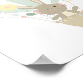 ブルーホットエアバルーン子供部屋ポスター ポスター (角)