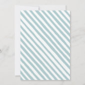 ブルーホットエアバルーン男の赤ちゃんシャワー招待状 招待状 (裏面)