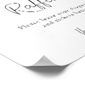 ブルーホットエアバルーン赤ちゃんシャワーおむつラッフル ポスター (角)