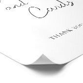 ブルーホットエアバルーン赤ちゃんシャワーのギフトとカード ポスター (角)