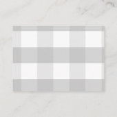 ブルーホットエアバルーン赤ちゃんシャワーアドバイスカード エンクロージャーカード (裏面)