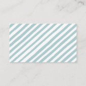 ブルーホットエアバルーン赤ちゃんシャワーサンキューカード エンクロージャーカード (裏面)