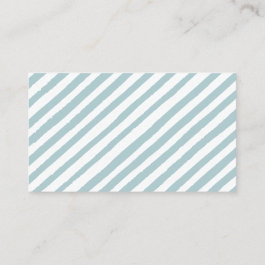 ブルーホットエアバルーン赤ちゃんシャワーサンキューカード エンクロージャーカード (裏面)