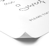 ブルーホットエアバルーン赤ちゃんシャワーベビーは甘い ポスター (角)