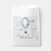 ブルーホットエアバルーン赤ちゃんシャワー優先バッグ フェイバーバッグ (正面)