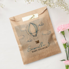 ブルーホットエアバルーン赤ちゃんシャワー優先バッグ フェイバーバッグ