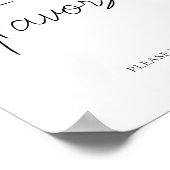 ブルーホットエアバルーン赤ちゃんシャワー好意サイン ポスター (角)