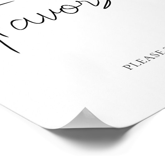 ブルーホットエアバルーン赤ちゃんシャワー好意サイン ポスター (角)