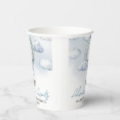 ブルーホットエアバルーン赤ちゃんシャワー紙カップ 紙コップ (右)