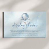 ブルーホットエアバルーン赤ちゃんシャワー表示シャワー エンクロージャーカード
